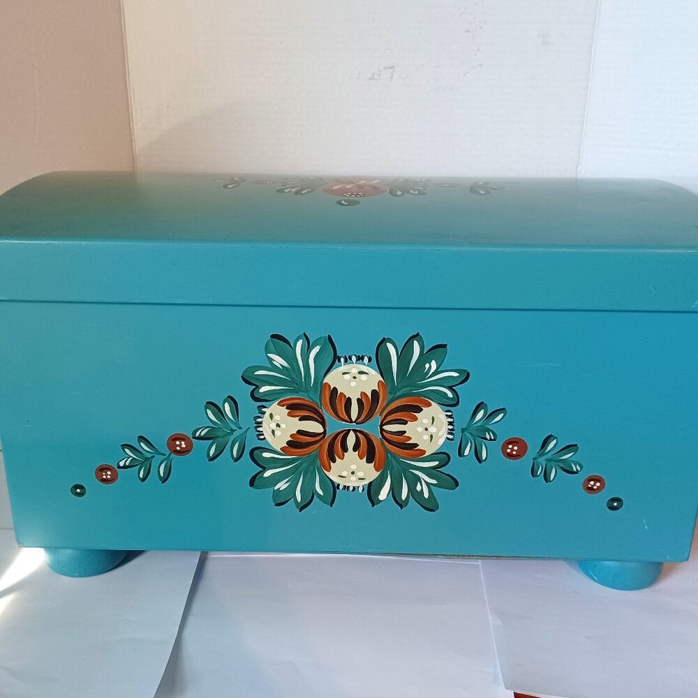 RARE Vintage Pleasant Company American Girl Kirsten Larsen Blue Swedish Trunk